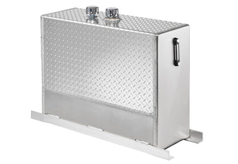 Upright Aluminium Tank for 50 Gpm, with level/ temperature SideGlass and Breather Cap. Bottom Magnetic Drain Plug. Internal Difuser