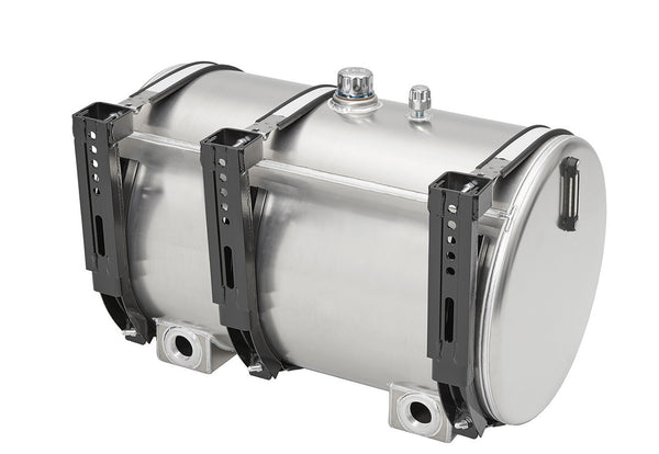 Cylindric Aluminium Tank for 75 Gpm, with level/ temperature SideGlass and Breather Cap. Bottom Magnetic Drain Plug