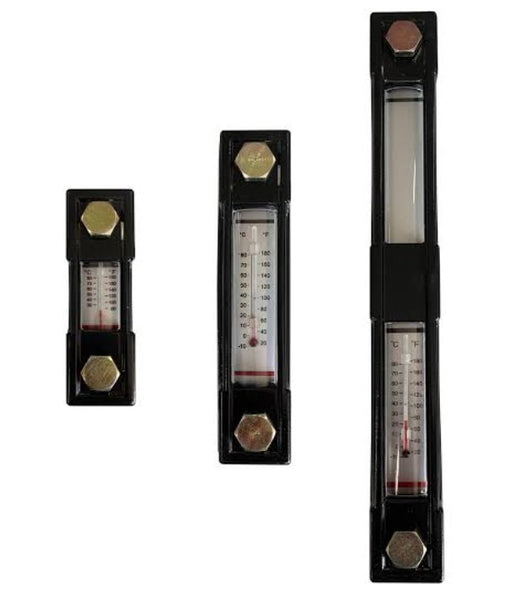 Visual Oil Level and Temperature Indicator For Hydraulic Tank 3" long