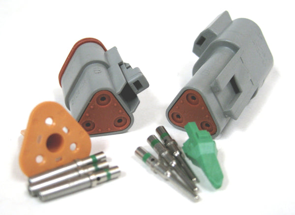 Deutsch Connector DT3 Positions Plug Kit / Set 20/16ga Nickle Plated