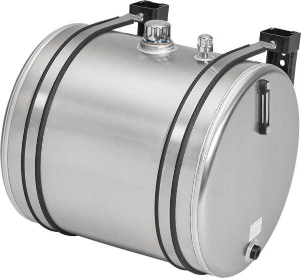 Cylindric Alumium Tank for 25 Gpm, with level/ temperature SideGlass and Breather Cap. Bottom Magnetic Drain Plug