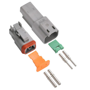 Deutsch Connector DT 2 Way Plug Kit Solid Nickle 20-16 Ga.