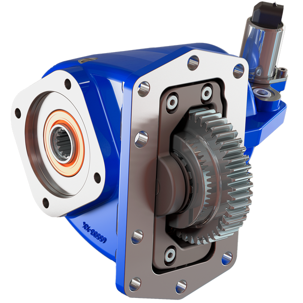 Muncie Quiet PTO Clutch Shift PTO 10-bolt for Ford 10 Speed transmition Gas Engine STD, w/1.18:1 gear, w/ single mode, positions 5, 1 1/4" Round Shaft (STD)