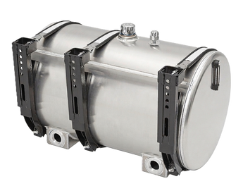 Cylindric Aluminium Tank  for 75 Gpm, with level/ temperature SideGlass and Breather Cap. Bottom Magnetic Drain Plug