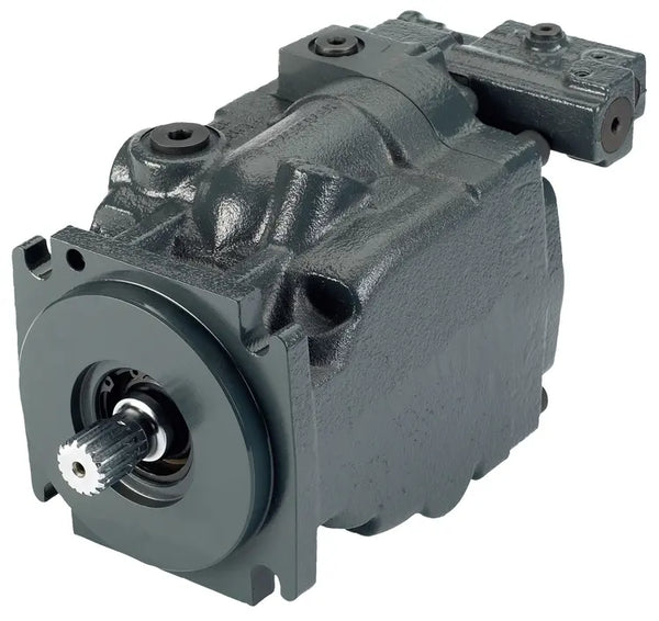 Variable Displacement Piston Pump, Serie 45, CW, Model JR, 60cc/rev, 5000 PSI, Load Sense Control (LS), SAE C 14T Shaft, AUX PAD SAE B 13T