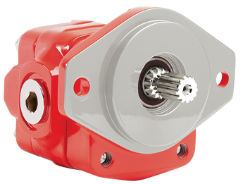 Muncie PK1 pump, 6gpm @1000rpm, 3000psi, 600-3600rpm, SAE B 2-4 bolts 7/8” 13 splines shaft, side ODT 1” & rear ODT 1” ports