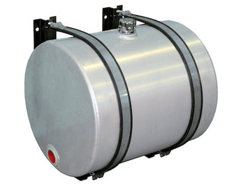 Cylindric Alumium Tank  for 25 Gpm, with level/ temperature SideGlass and Breather Cap. Bottom Magnetic Drain Plug