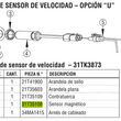 Sensor de captación magnética de la serie CS8 de Muncie PTO