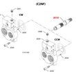 End Cap-Pump, Frame L, CW Axial Ports, Serie 45