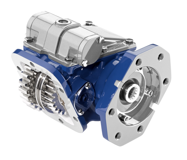 Muncie TG PTO, w/U68 gear, w/air shift cover & installation kit, positions 1, speed ratios 09 to 18, SAE "BB" 1" - 15T splined shaft SAE B 2 & 4 Bolt