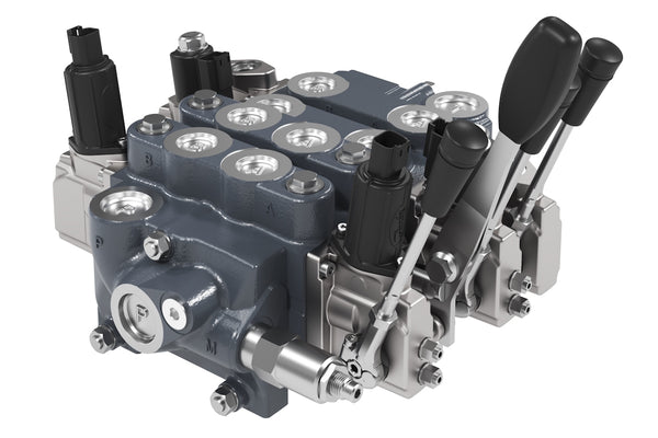 Stack Valve DVG60 7 Sections 24VDC, 3 Sections Open Center, 4 Sections Close Center, 4 Sections Pressure Control