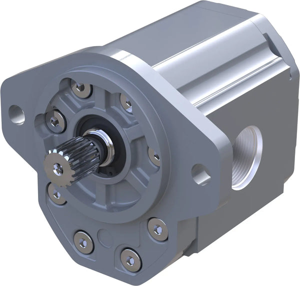 Aluminium Gear Pump GR3 Fixed Displacement 33 cc/rev, 3910 PSI Max, CW, SAE B 2T, 13T Splined Shaft, Danfoss