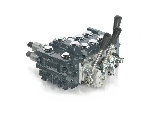 Danfoss Stack Valve ECO80 7 Sections 12VDC, 3 Sections Open Center, 4 Sections Close Center, 4 Sections Pressure Control