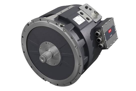 Permanent Magnet Synchronous Electric Motor, Danfoss EM-PMI375-T500-2700. 700VDC. 700A Max. 185 KW, 3400 RPM, 1500 Nm.