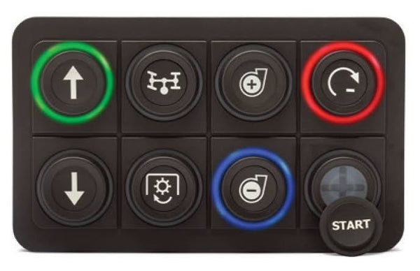 Power Ultimate Mini 2400, 8 Push Buttons Device, CAN Comunication, LED Color Backlit Icons