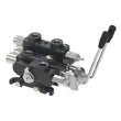 Stack Valve CDS60, 2 Manual Sections, 2 Section Open Center, Dual Pilot Check Valves. Pressure to Tank
