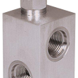 Muncie independent pressure relief valve, 3 ways, up to 3000psi, -10 SAE ports