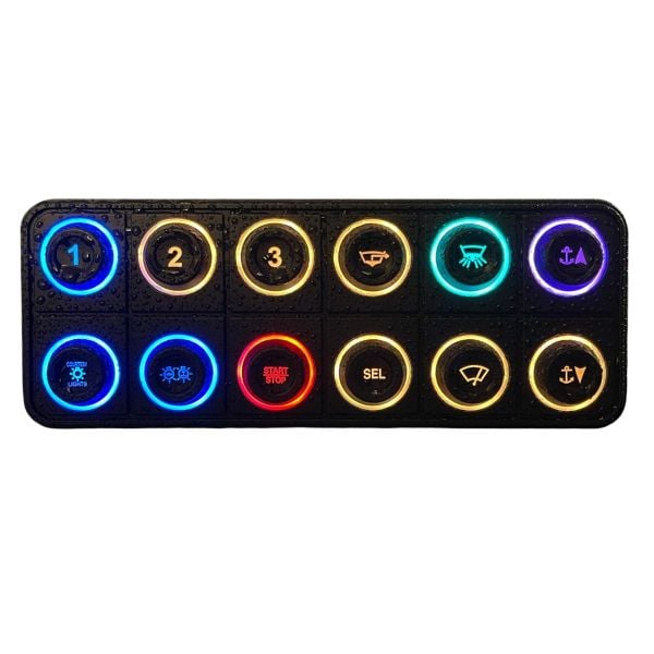 Power Ultimate Mini 2600, 12 Push Buttons Device, CAN Comunication, LED Color Backlit Icons